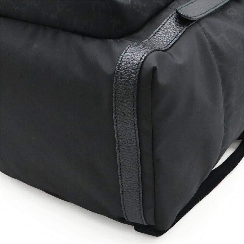 Gucci GG Nylon Leather Backpack