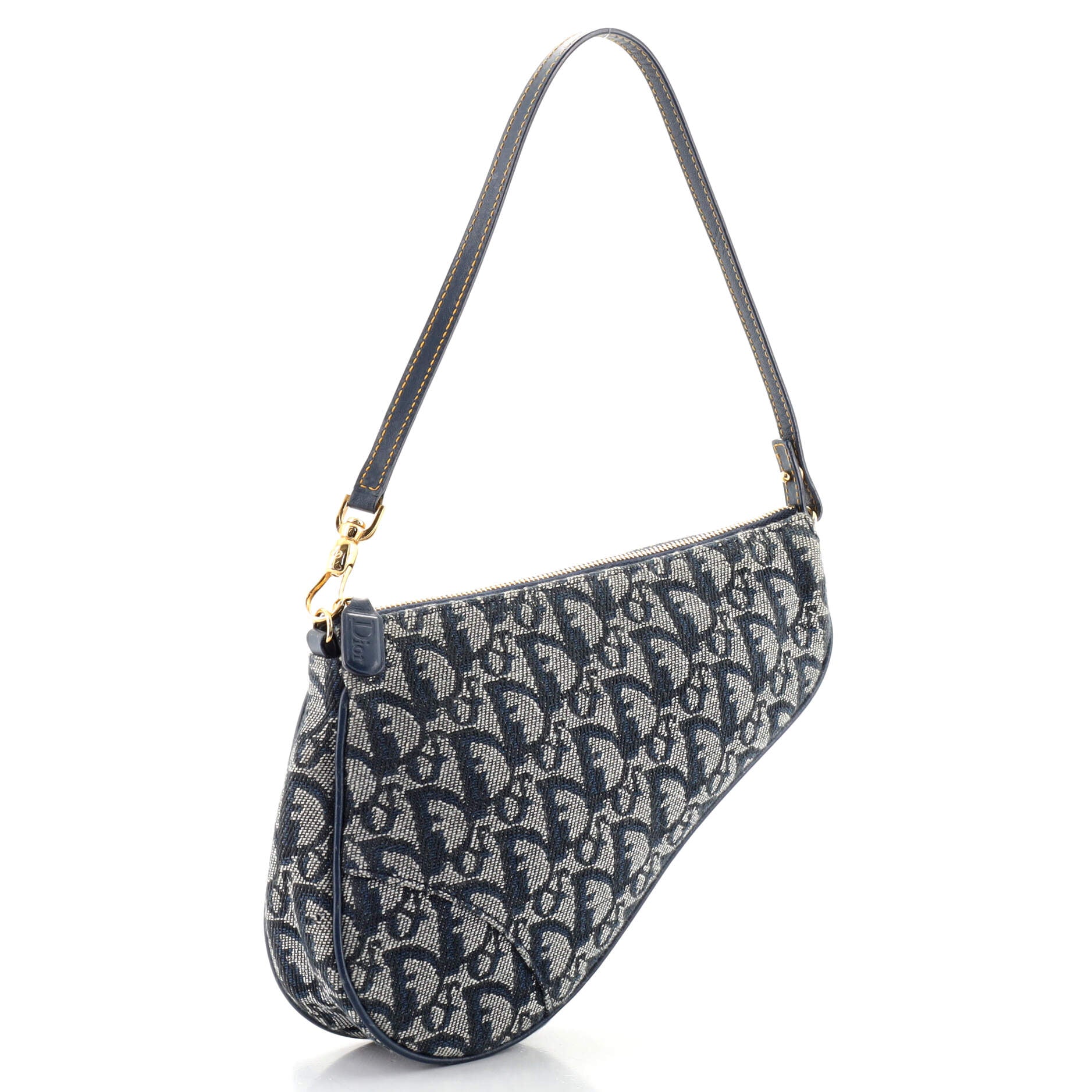 Vintage Saddle Bag Diorissimo Canvas Mini