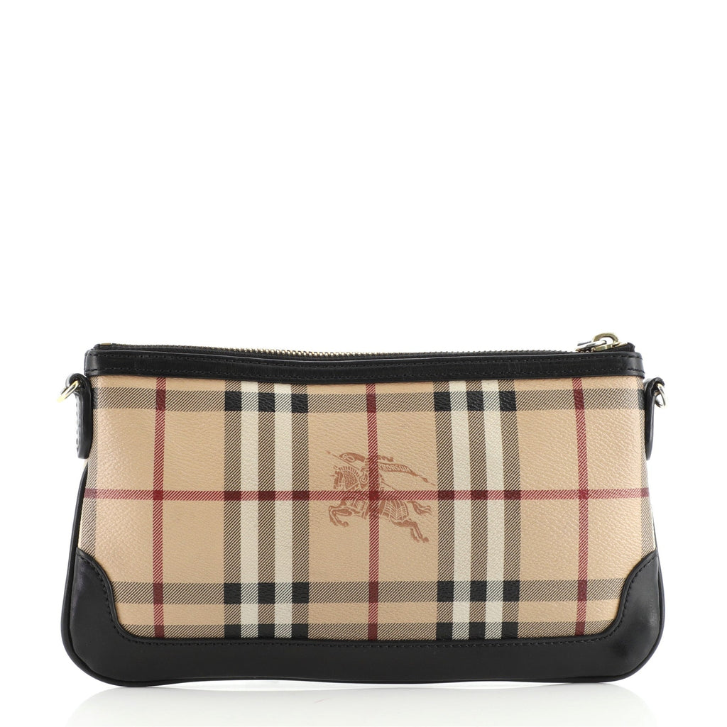 Peyton Crossbody Clutch Haymarket Coated Canvas Small