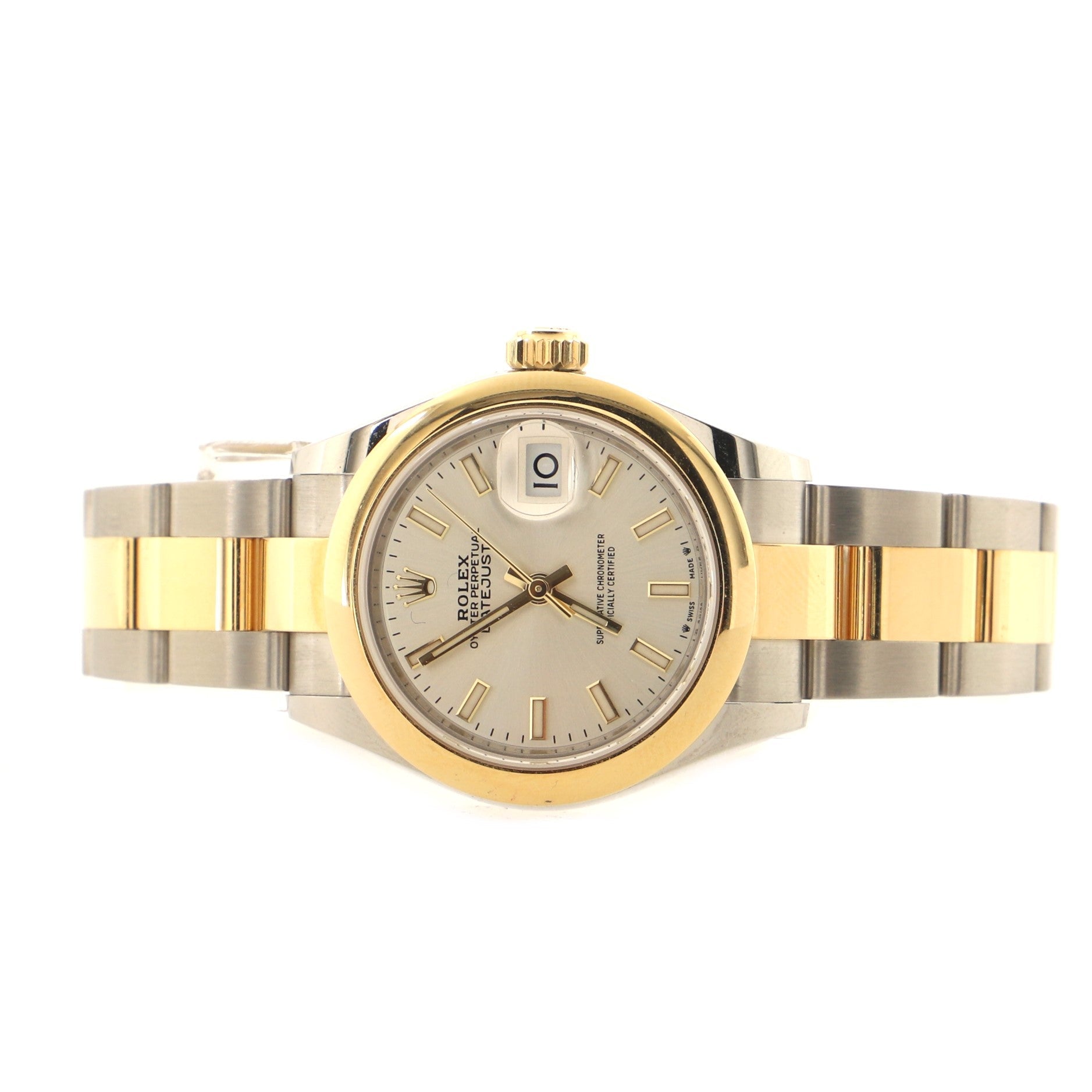 Oyster Perpetual Datejust Automatic Watch Stainless Steel and Yellow Gold 28