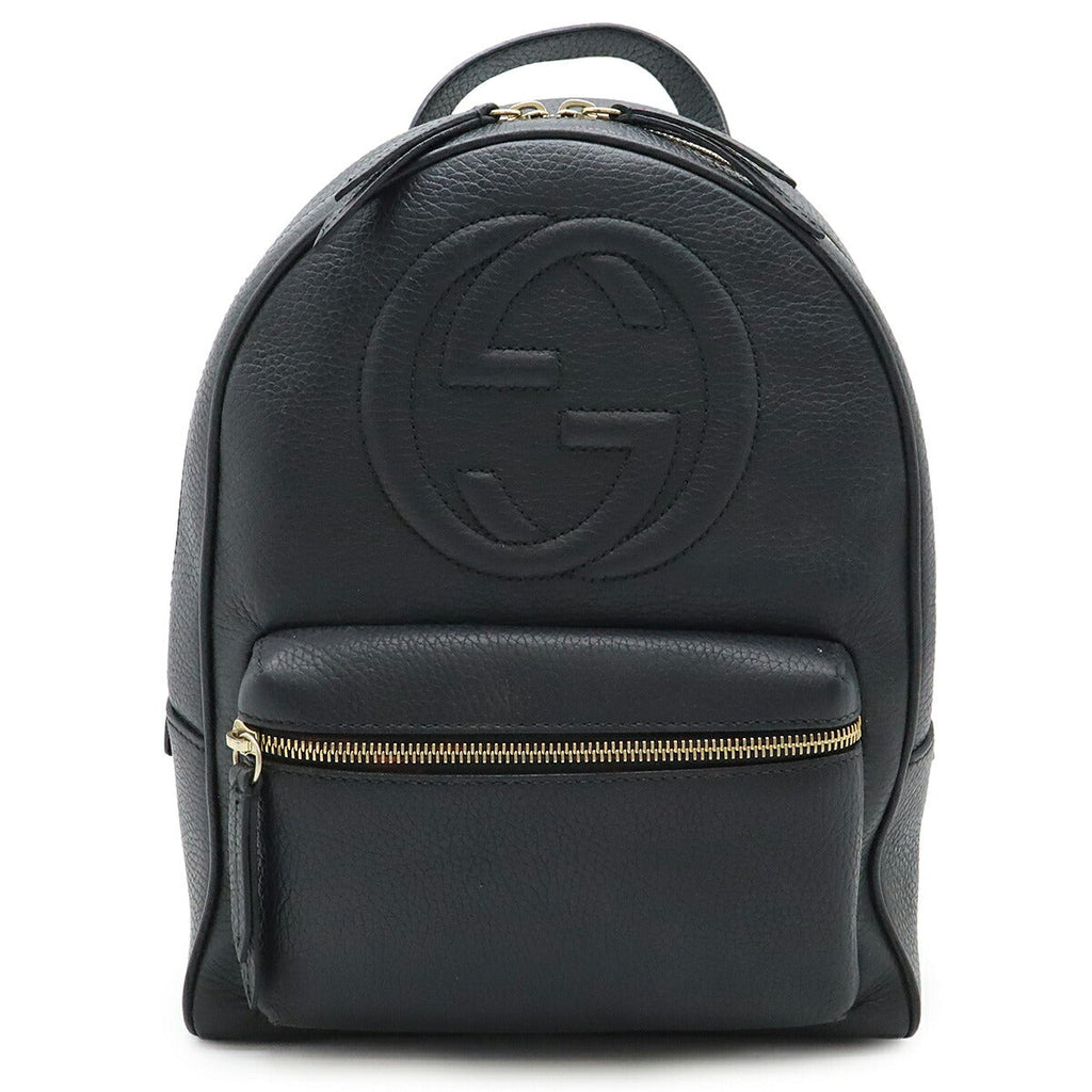 Gucci Soho Interlocking G Leather Backpack