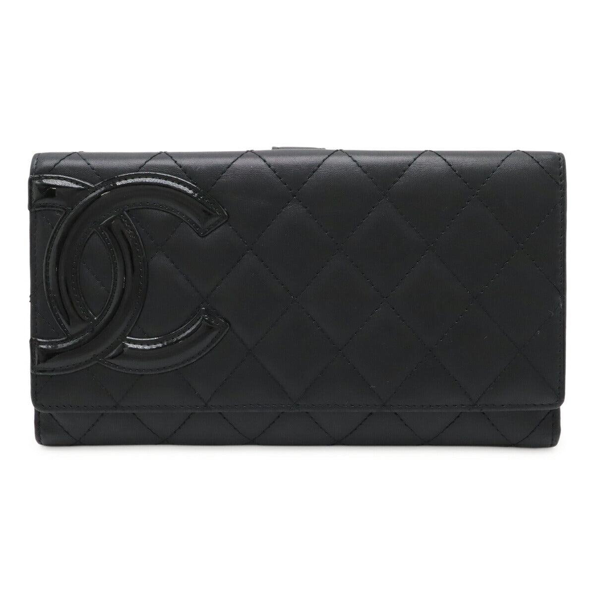 Chanel Cambon Line Long Wallet Leather