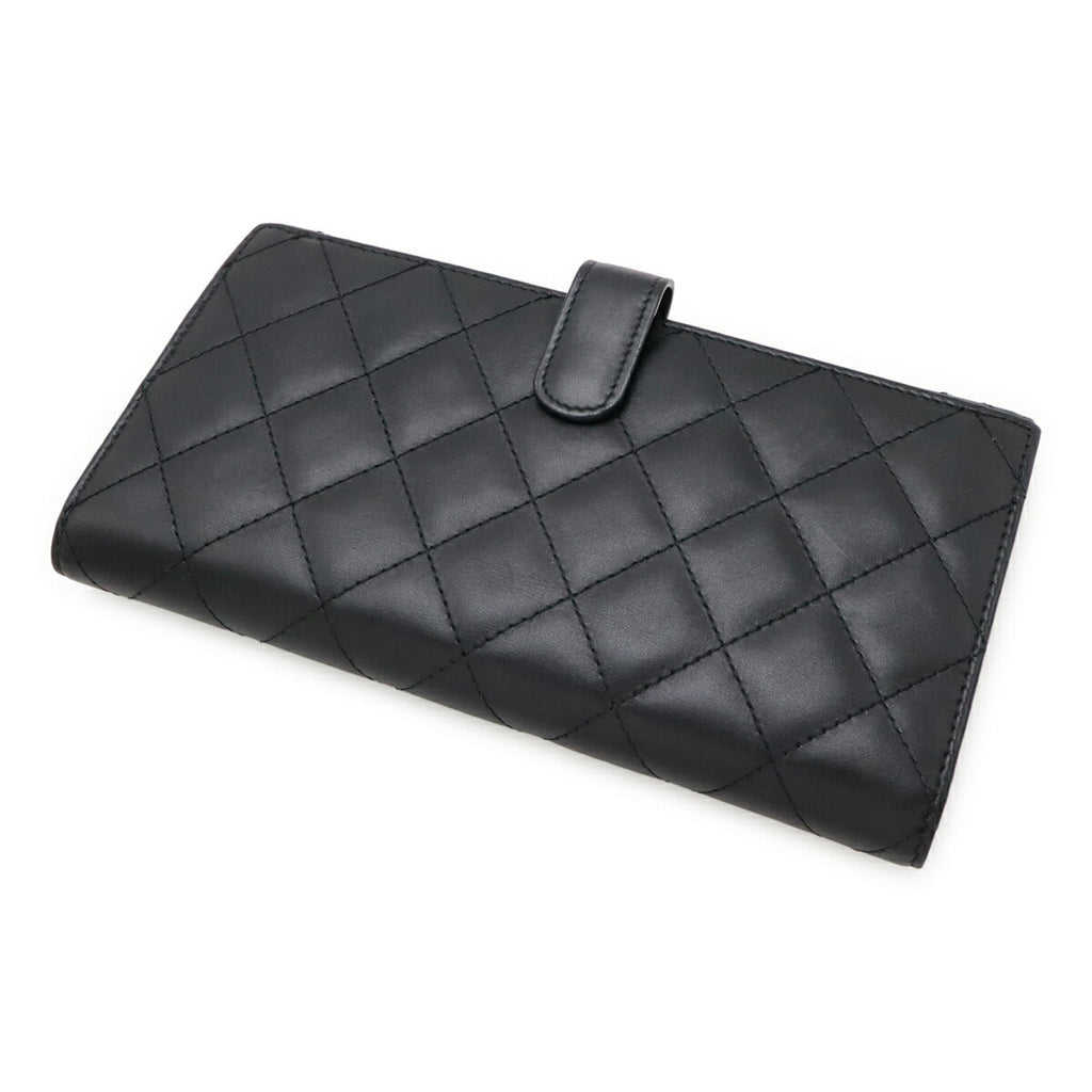 Chanel Cambon Line Long Wallet Leather