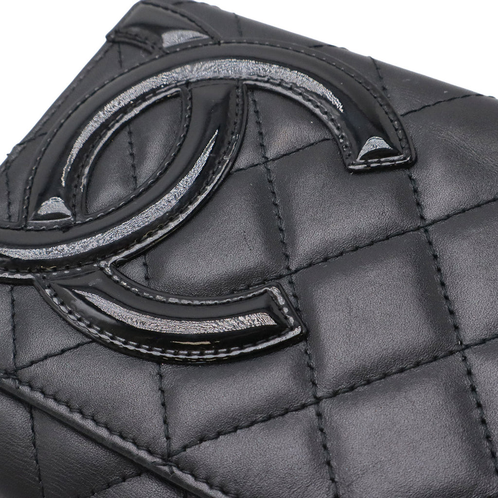 Chanel Cambon Line Long Wallet Leather
