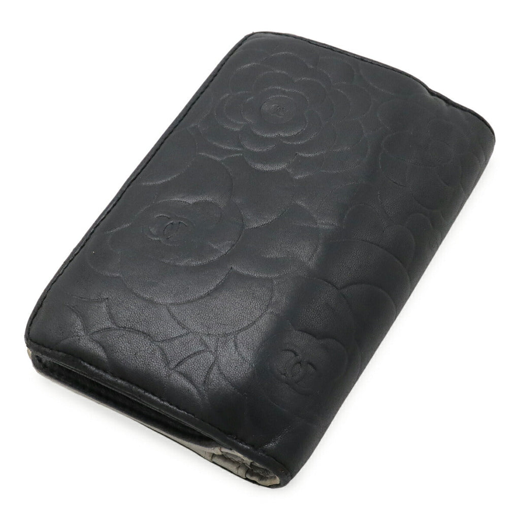 Chanel Camellia Lambskin Wallet