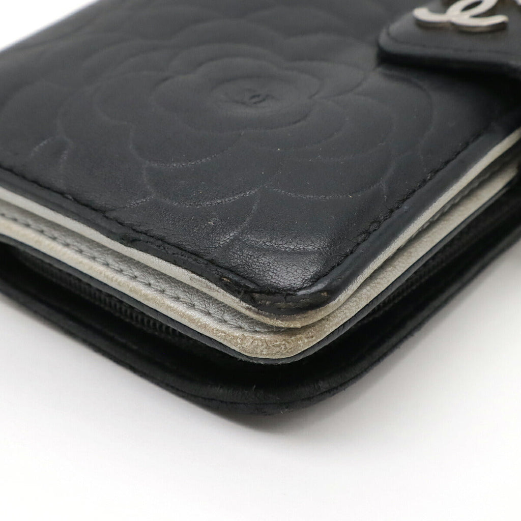 Chanel Camellia Lambskin Wallet