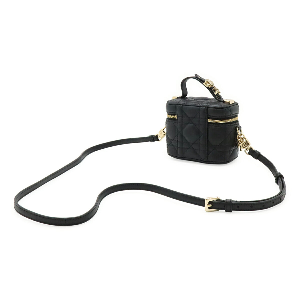 Christian Dior Lady Dior Leather 2way Shoulder Bag