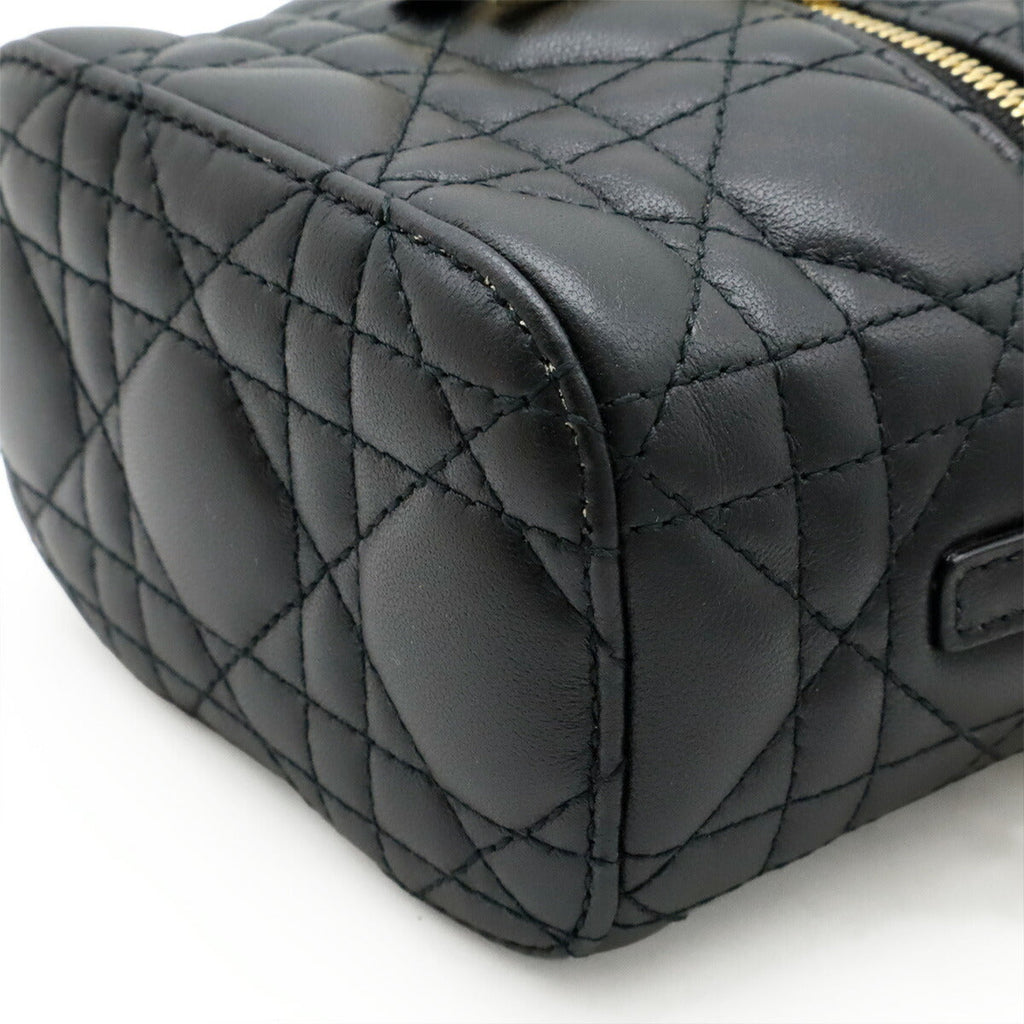 Christian Dior Lady Dior Leather 2way Shoulder Bag