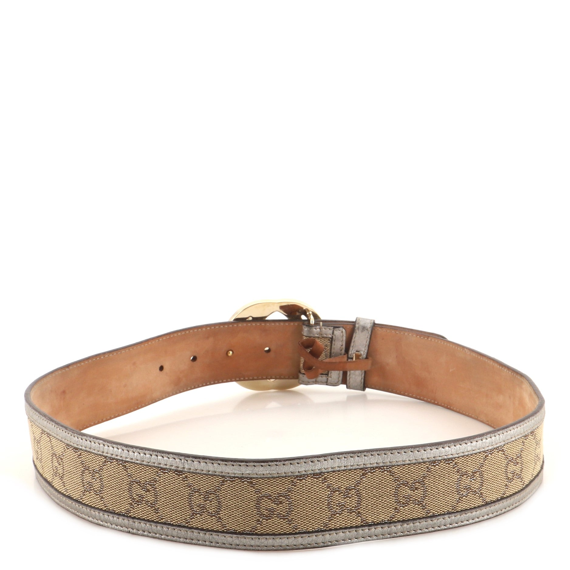 Interlocking G Belt GG Canvas Wide 80