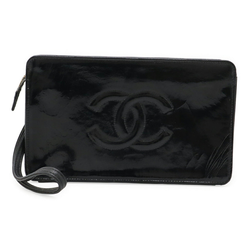 Chanel Patent Leather Clutch Bag