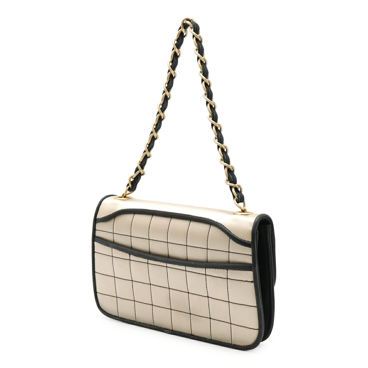Chanel 2.55 Matelasse Satin Patent Leather Shoulder Bag