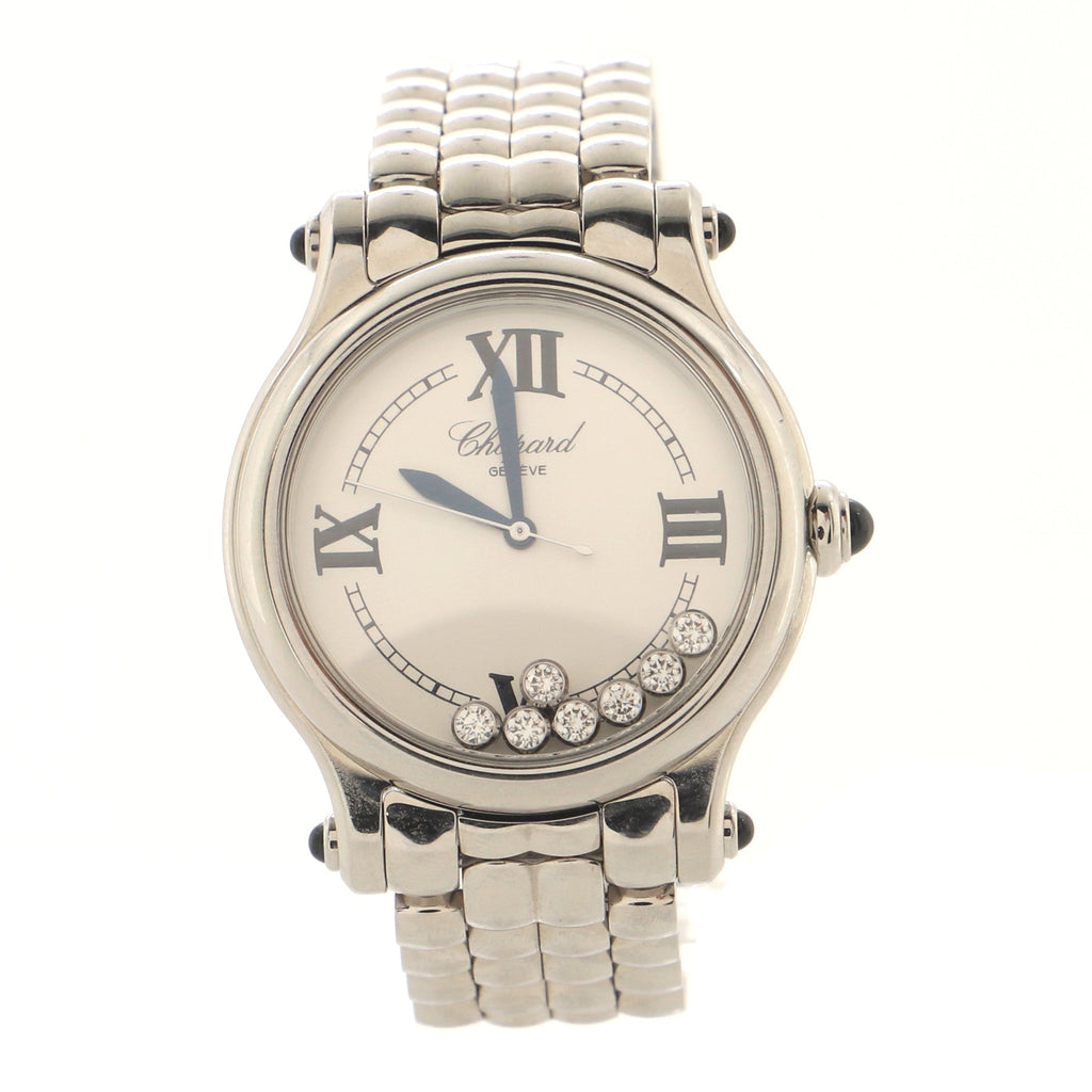 Happy Sport The First Automatic Watch Stainless Steel with Floating Diamonds 33