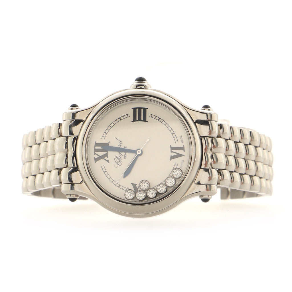 Happy Sport The First Automatic Watch Stainless Steel with Floating Diamonds 33