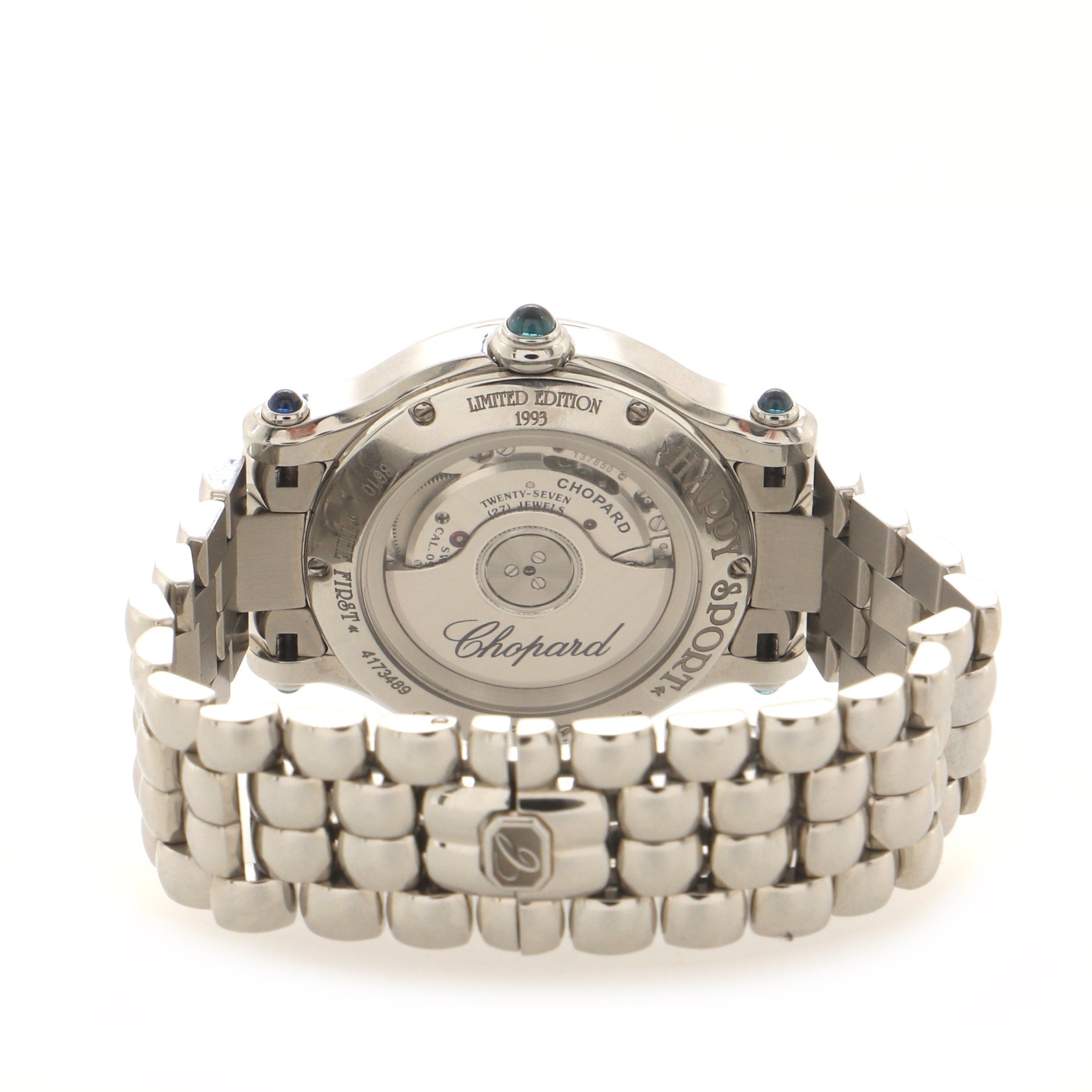 Happy Sport The First Automatic Watch Stainless Steel with Floating Diamonds 33