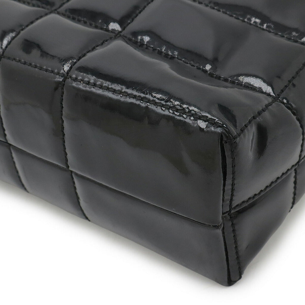 Chanel Choco Bar Patent Leather Shoulder Bag