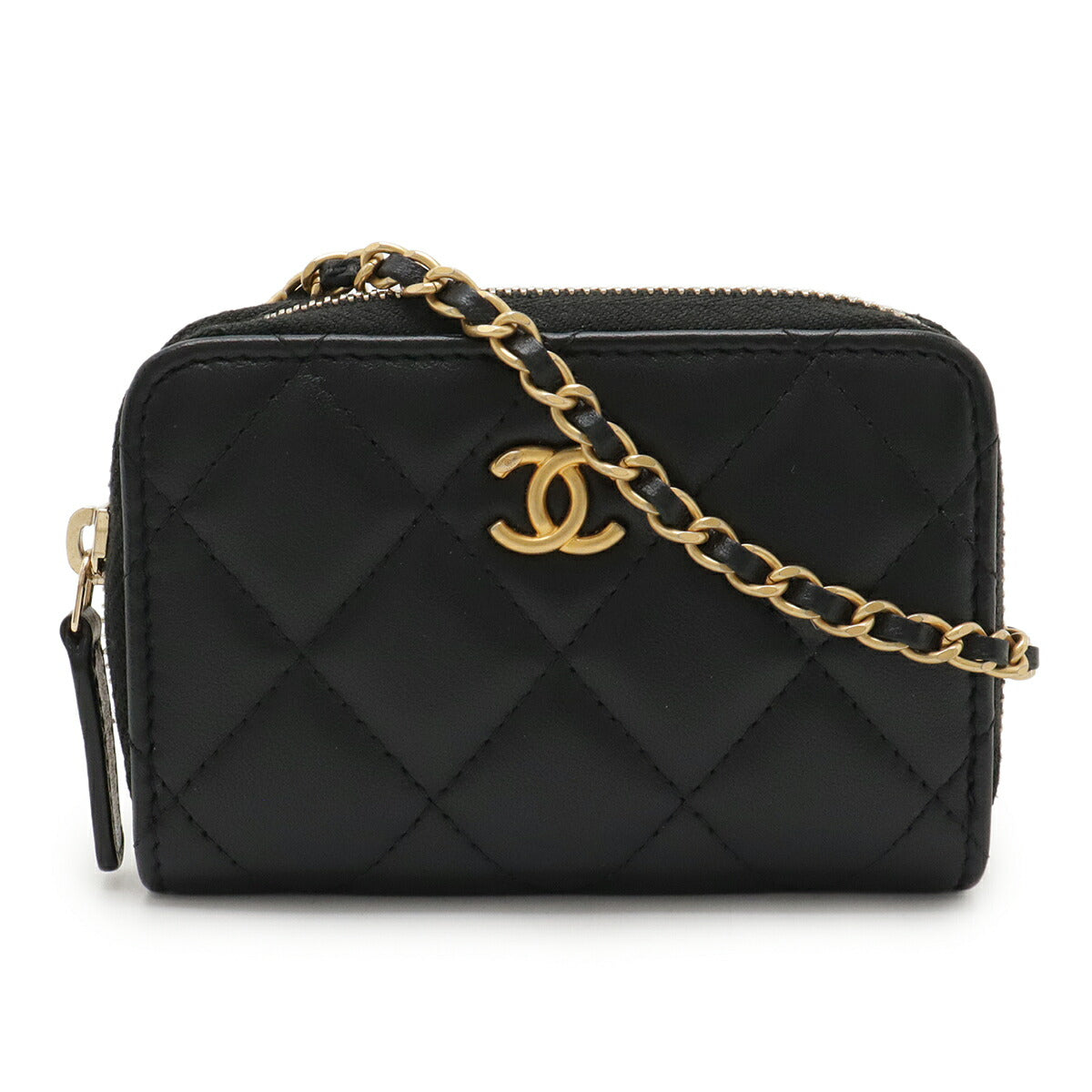 Chanel Pearl Crush Lambskin 2way Chain Wallet