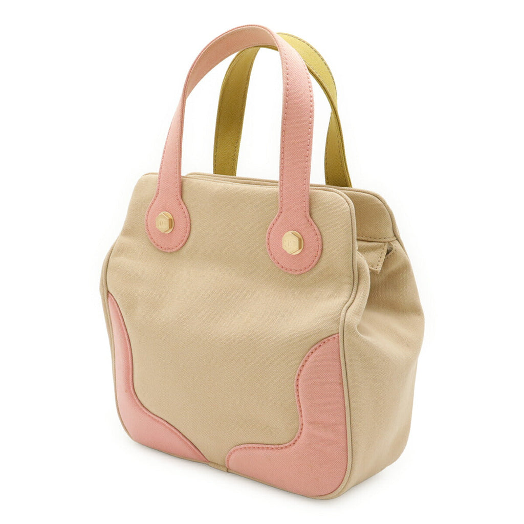 Chanel Coco Mark Canvas Tote Bag