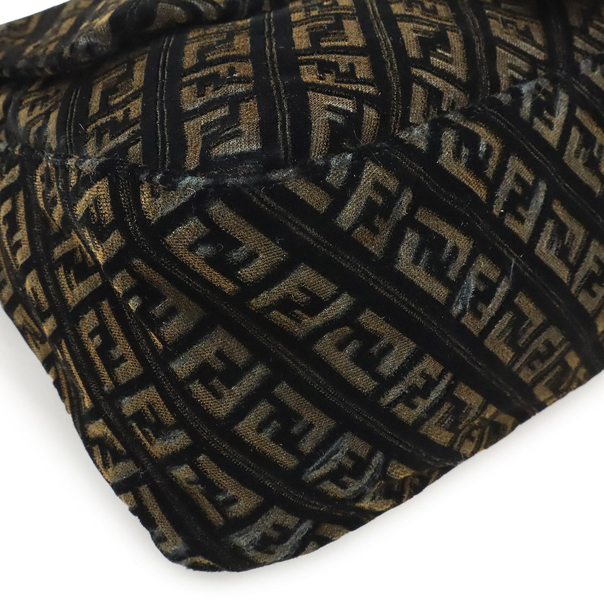 Fendi Mamma Bucket Velour Enamel Shoulder Bag