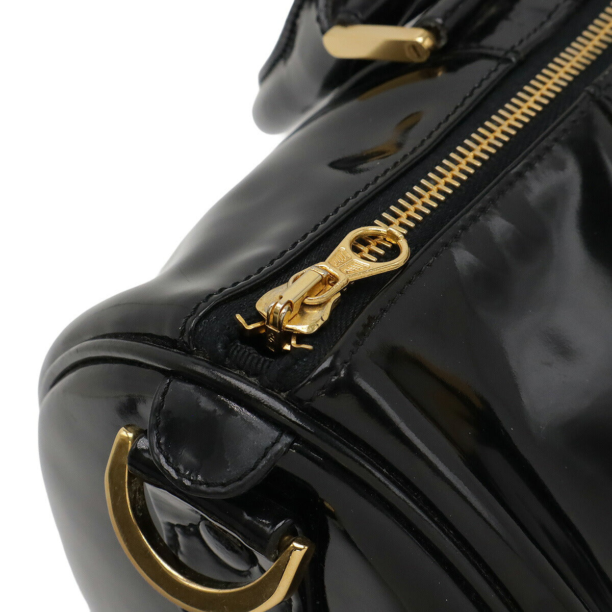Chanel Patent Leather 2way Boston Bag