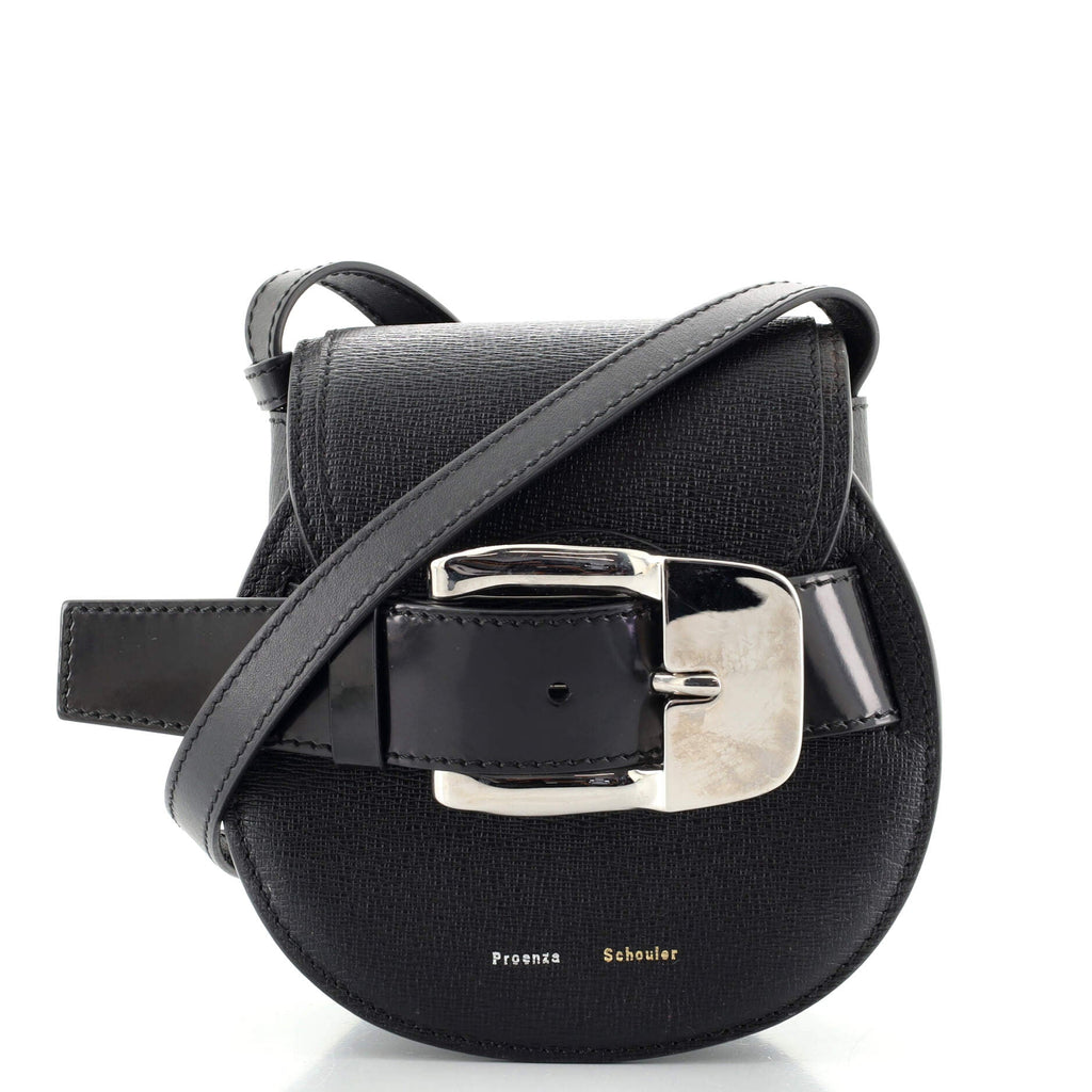 Buckle Crossbody Bag Leather Mini