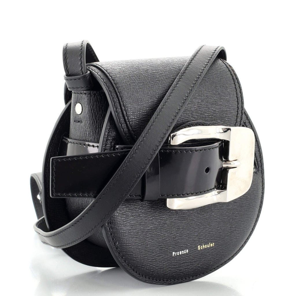 Buckle Crossbody Bag Leather Mini