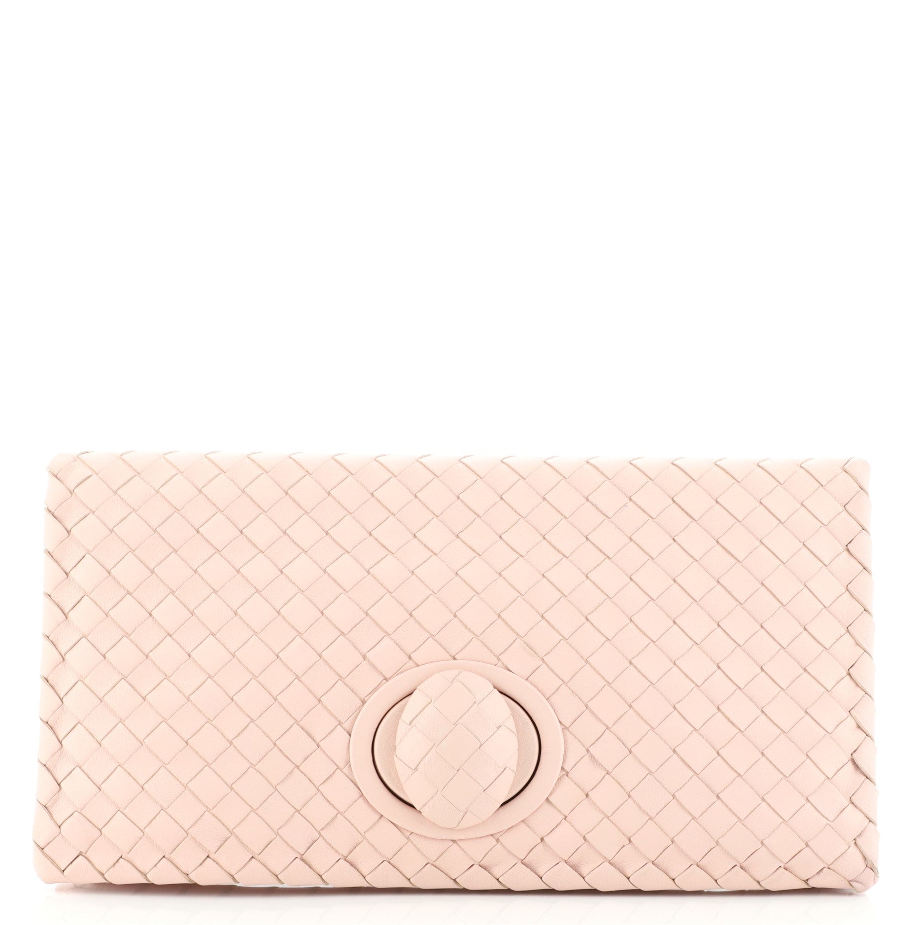 Fold Over Turnlock Clutch Intrecciato Nappa
