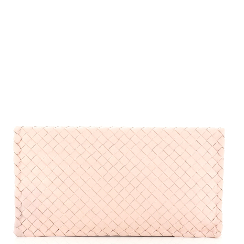Fold Over Turnlock Clutch Intrecciato Nappa