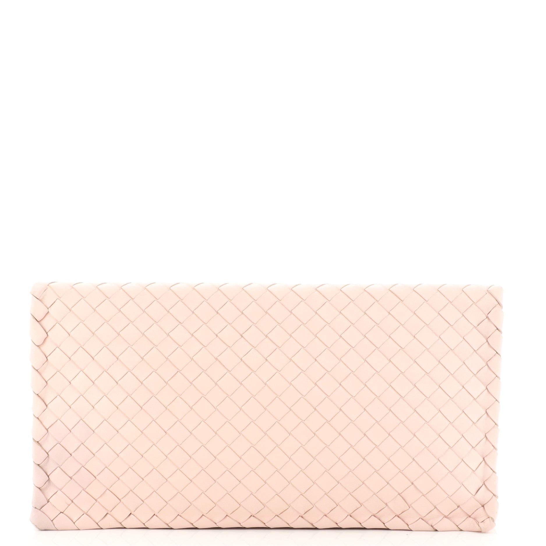 Fold Over Turnlock Clutch Intrecciato Nappa