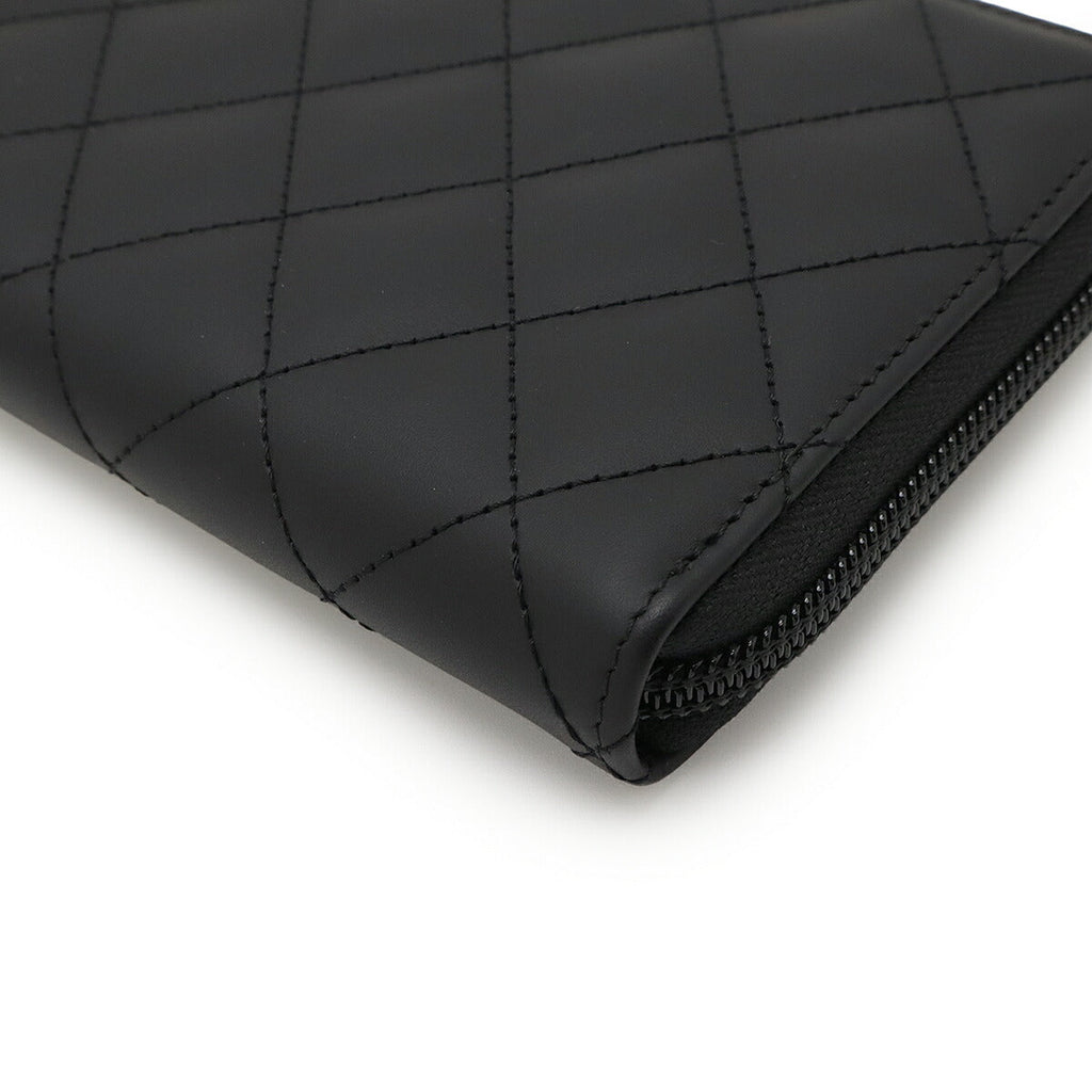 Chanel Cambon Line Soft Calf Long Wallet