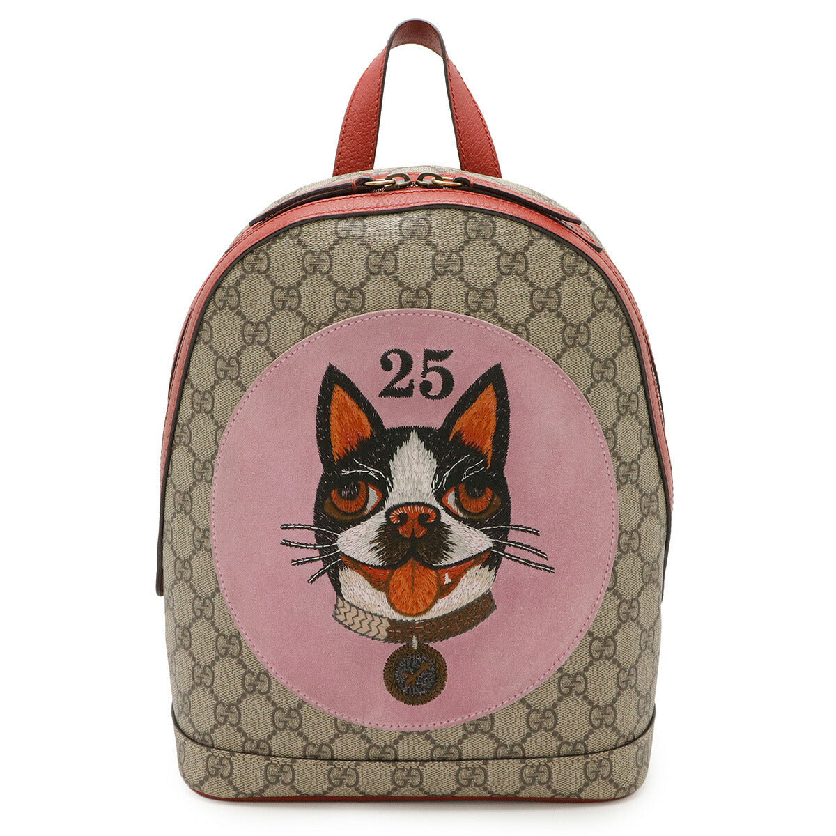 Gucci GG Supreme Canvas Leather Backpack