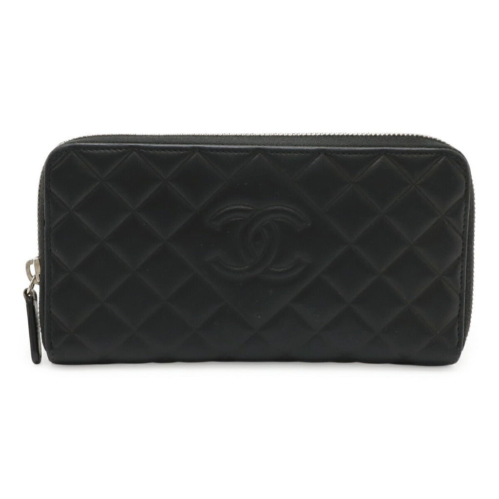 Chanel Matelassé Leather Long Wallet