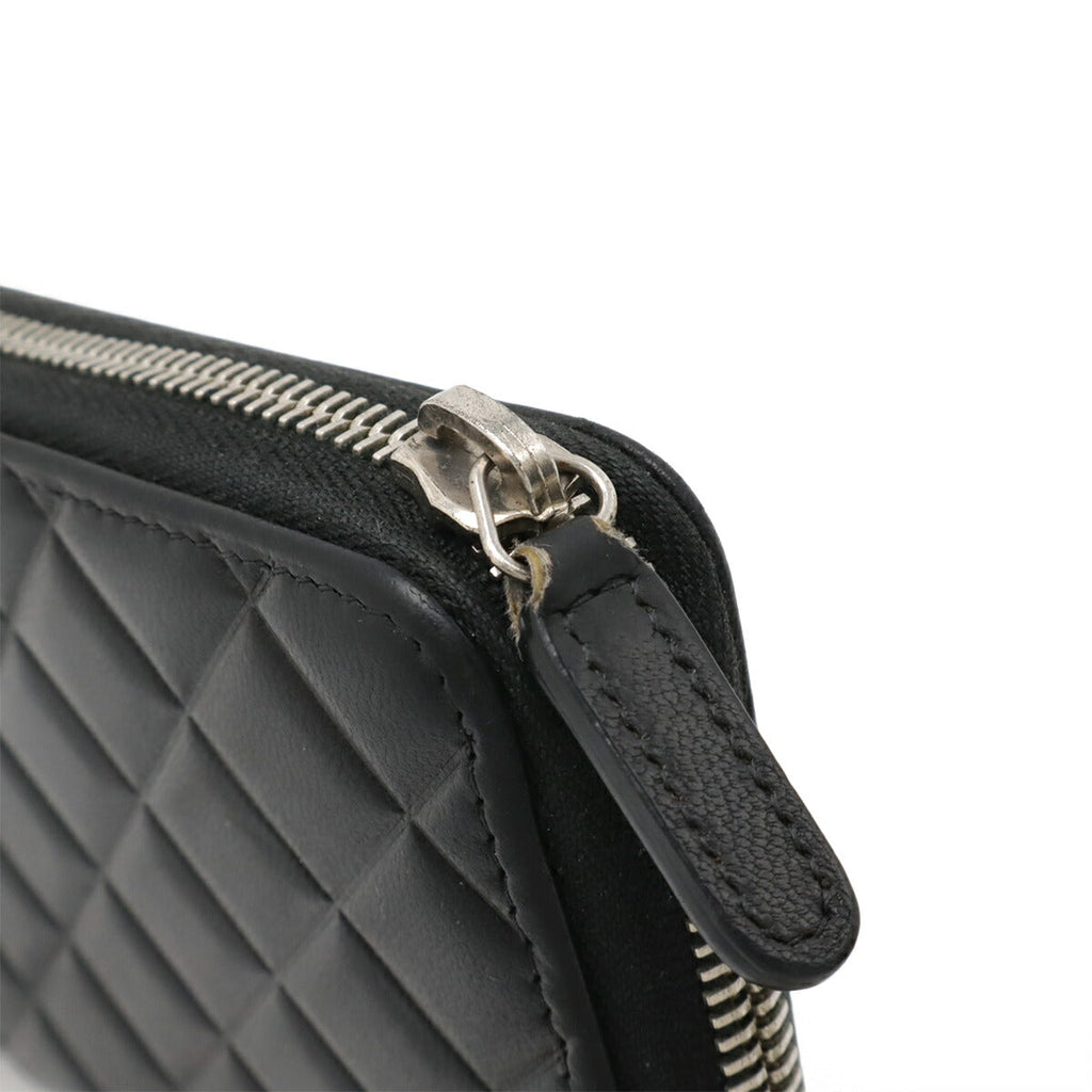 Chanel Matelassé Leather Long Wallet