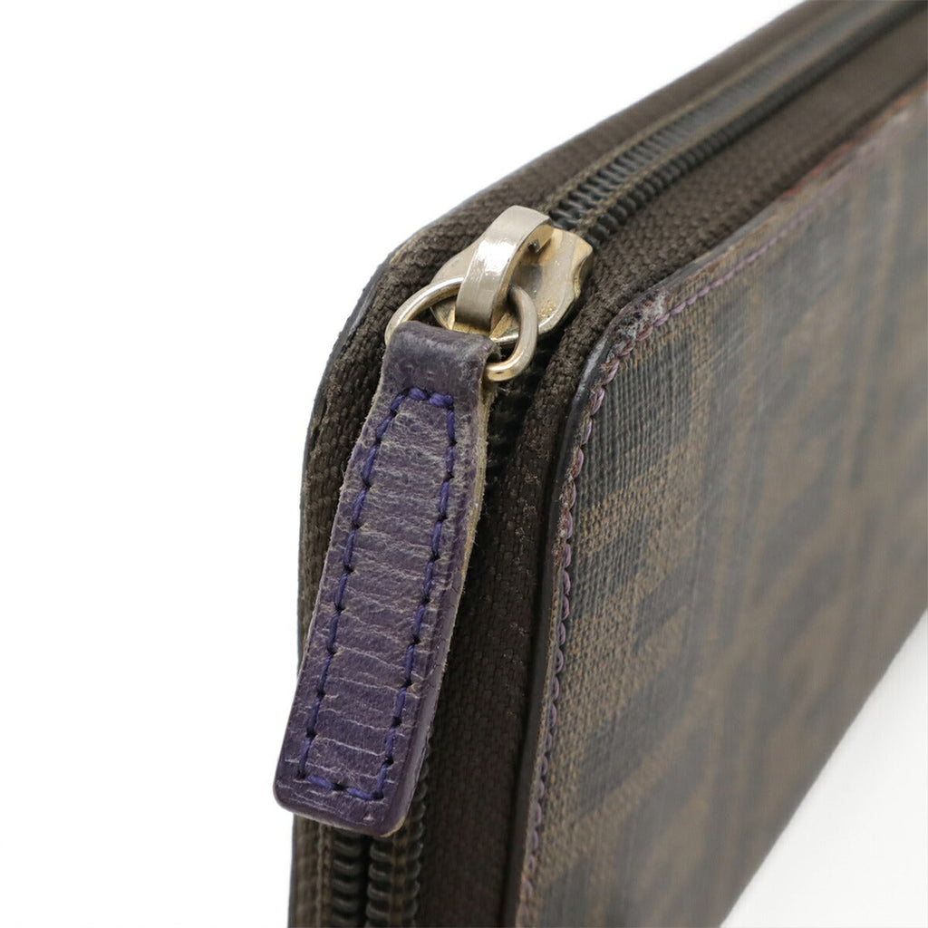 Fendi Zucca PVC Canvas Long Wallet