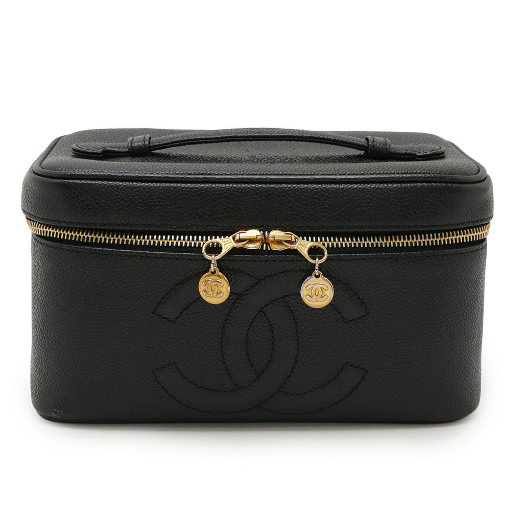 Chanel Coco Mark Caviar Skin Vanity Bag