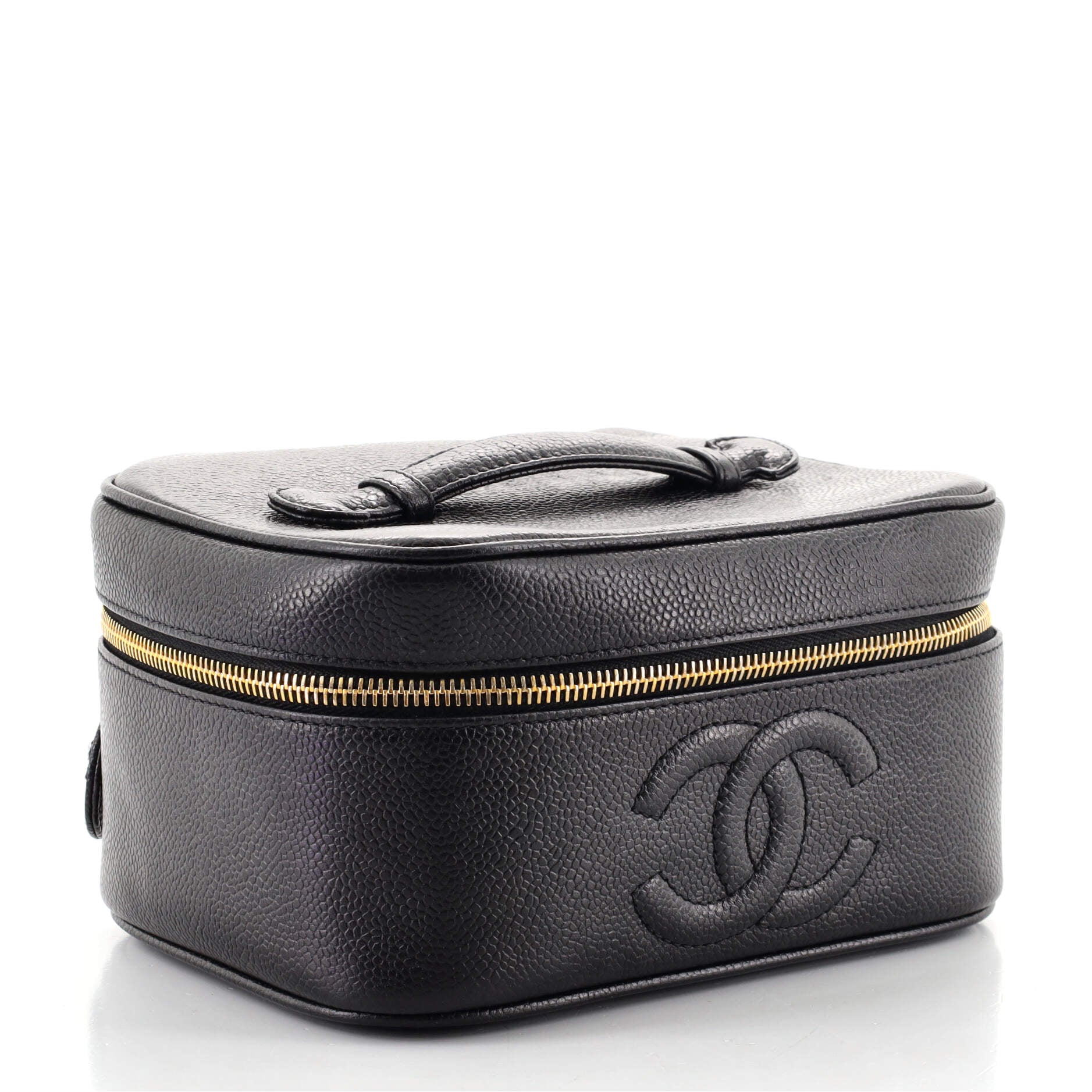 Vintage Timeless Cosmetic Case Caviar Medium