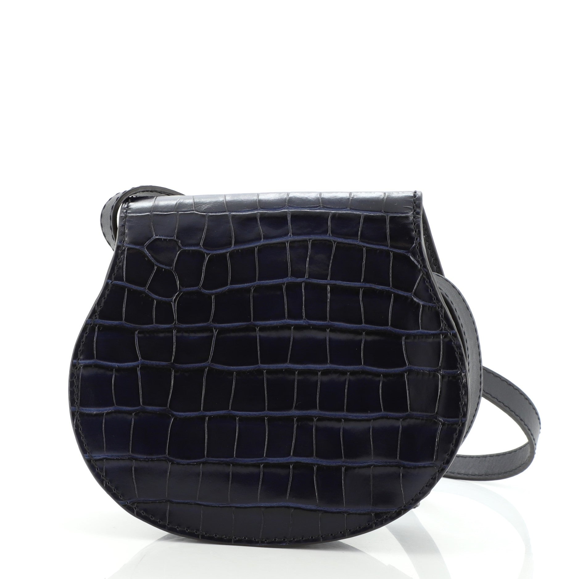 Marcie Crossbody Bag Crocodile Embossed Leather Mini