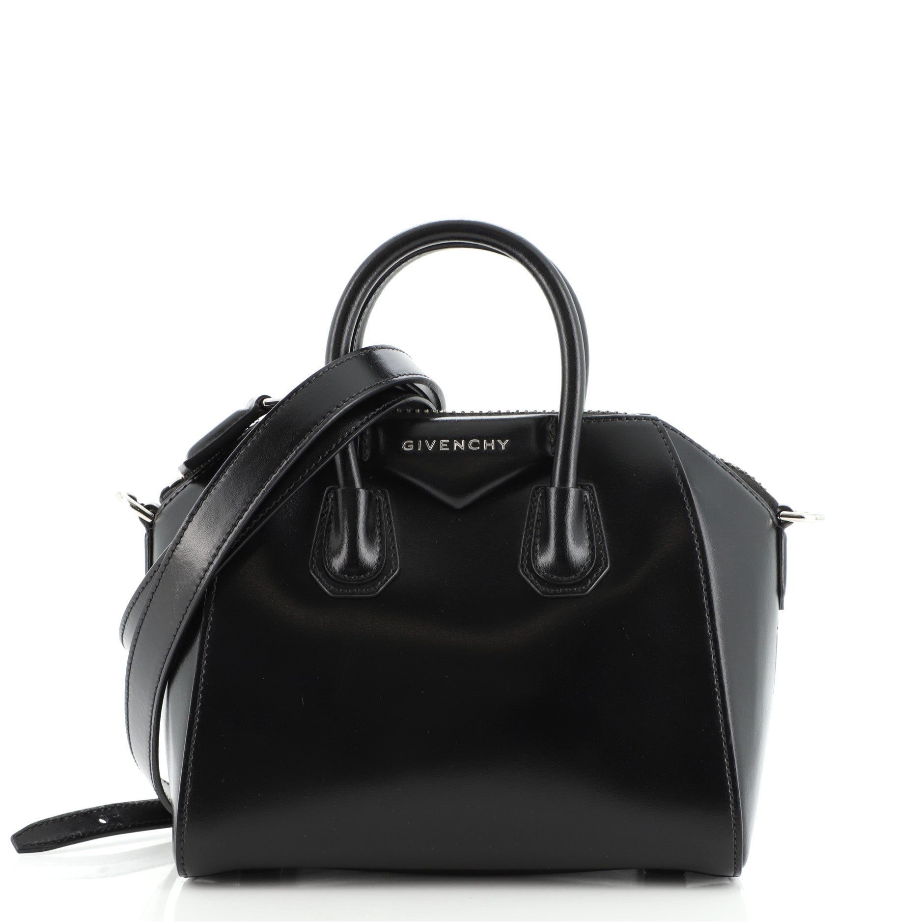 Antigona Bag Glazed Leather Mini