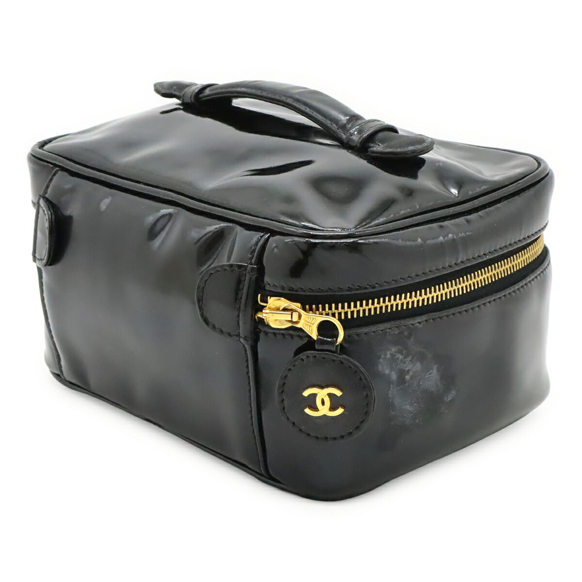Chanel Coco Mark Patent Leather Vanity Bag