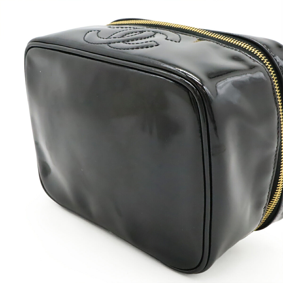 Chanel Coco Mark Patent Leather Vanity Bag