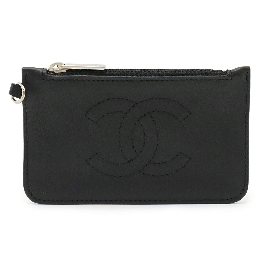 Chanel Coco Mark Leather Coin Purse