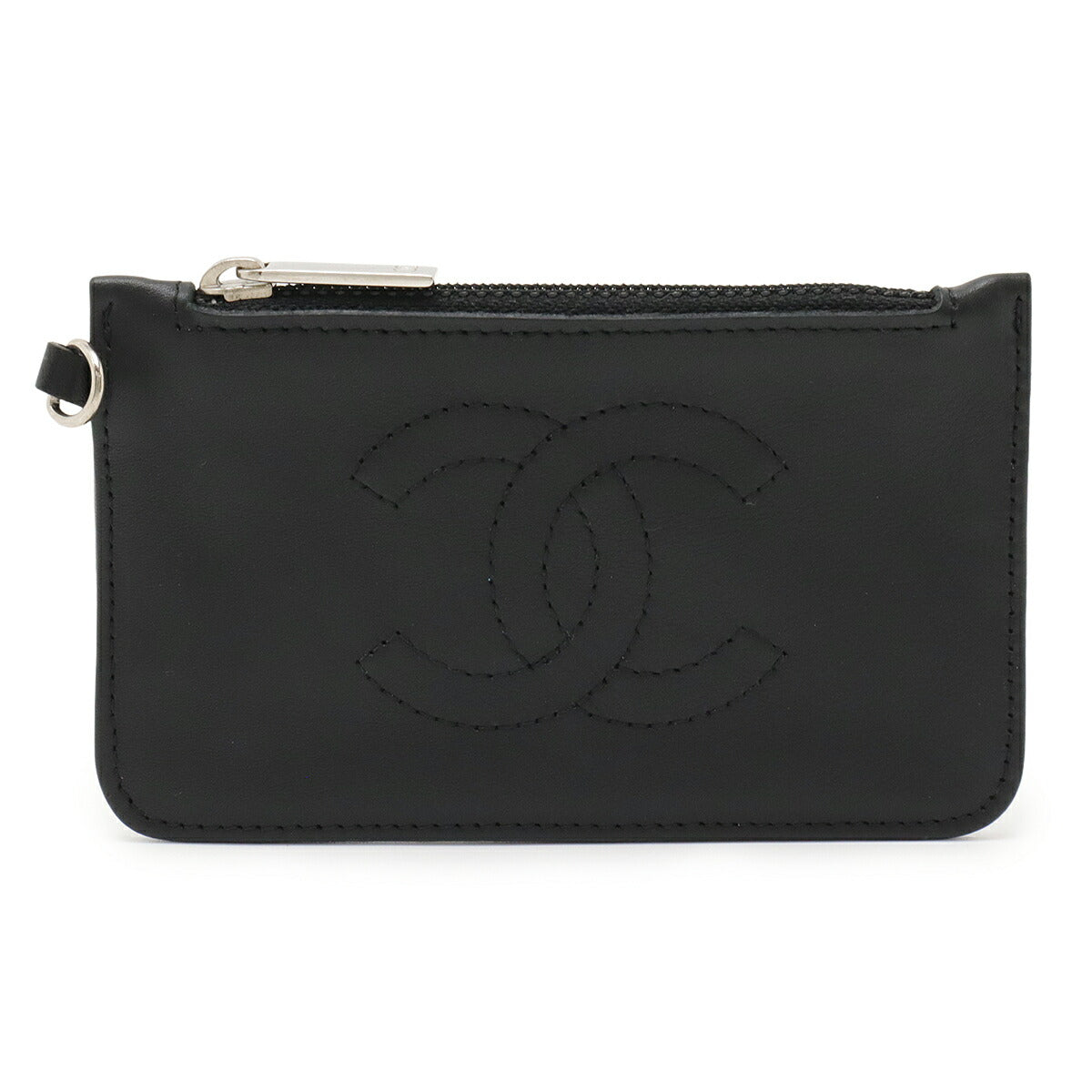 Chanel Coco Mark Leather Coin Purse