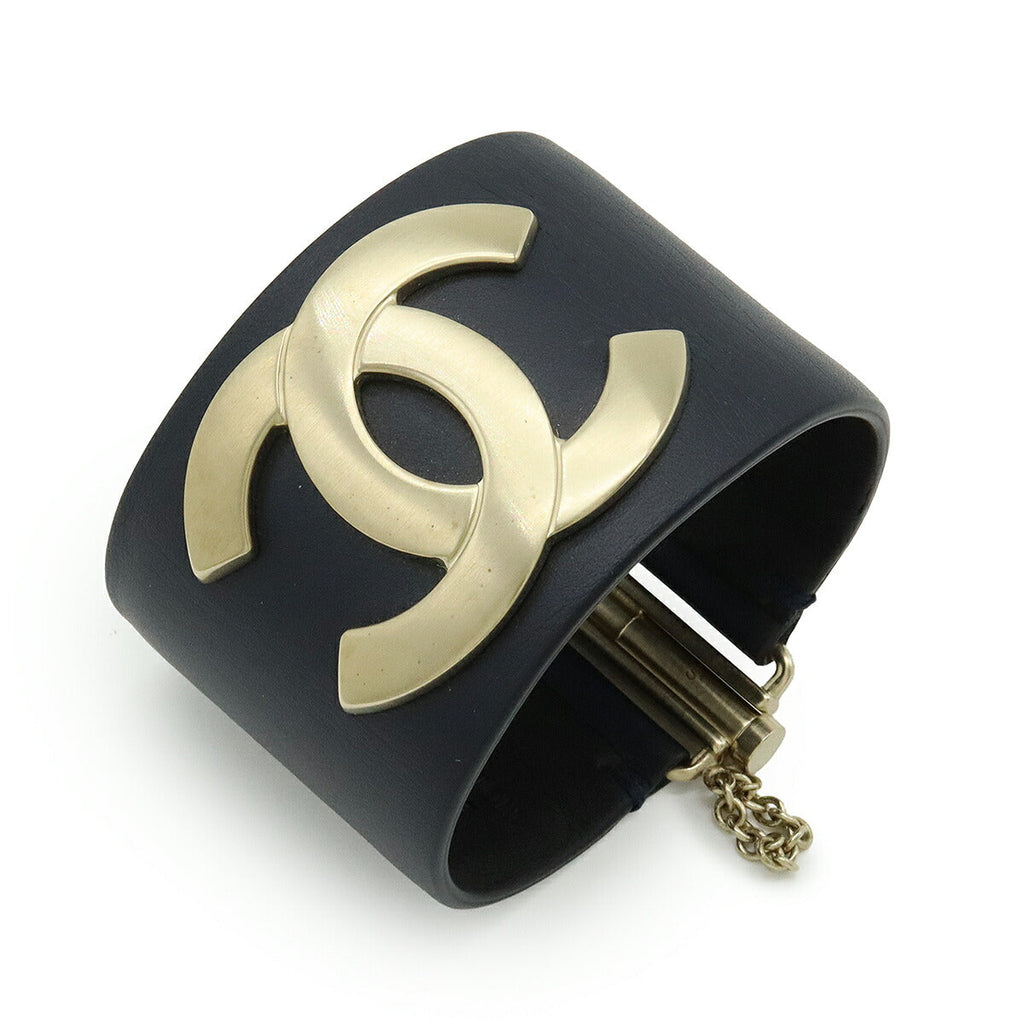 Chanel Coco Mark Wide Bangle Bracelet Accessory