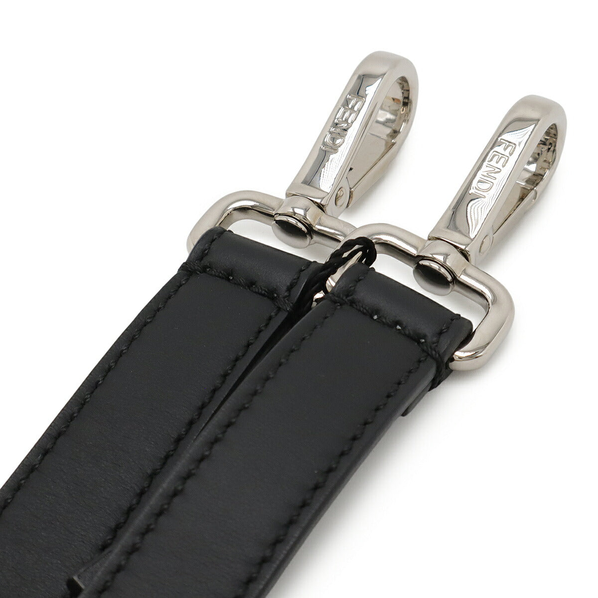 Fendi FF Logo Fur Leather Shoulder Strap
