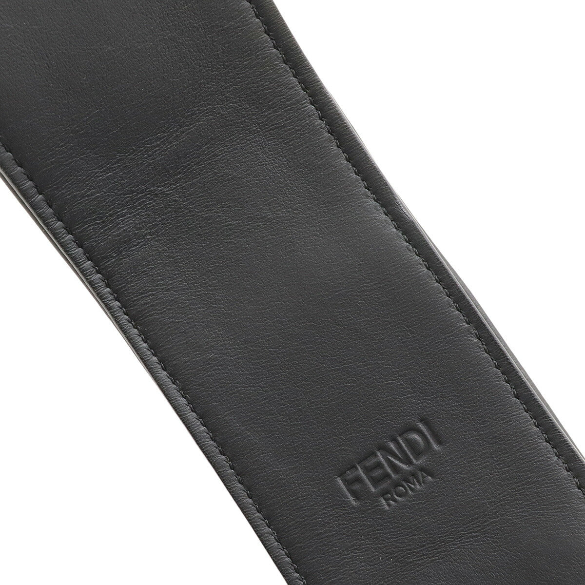 Fendi FF Logo Fur Leather Shoulder Strap