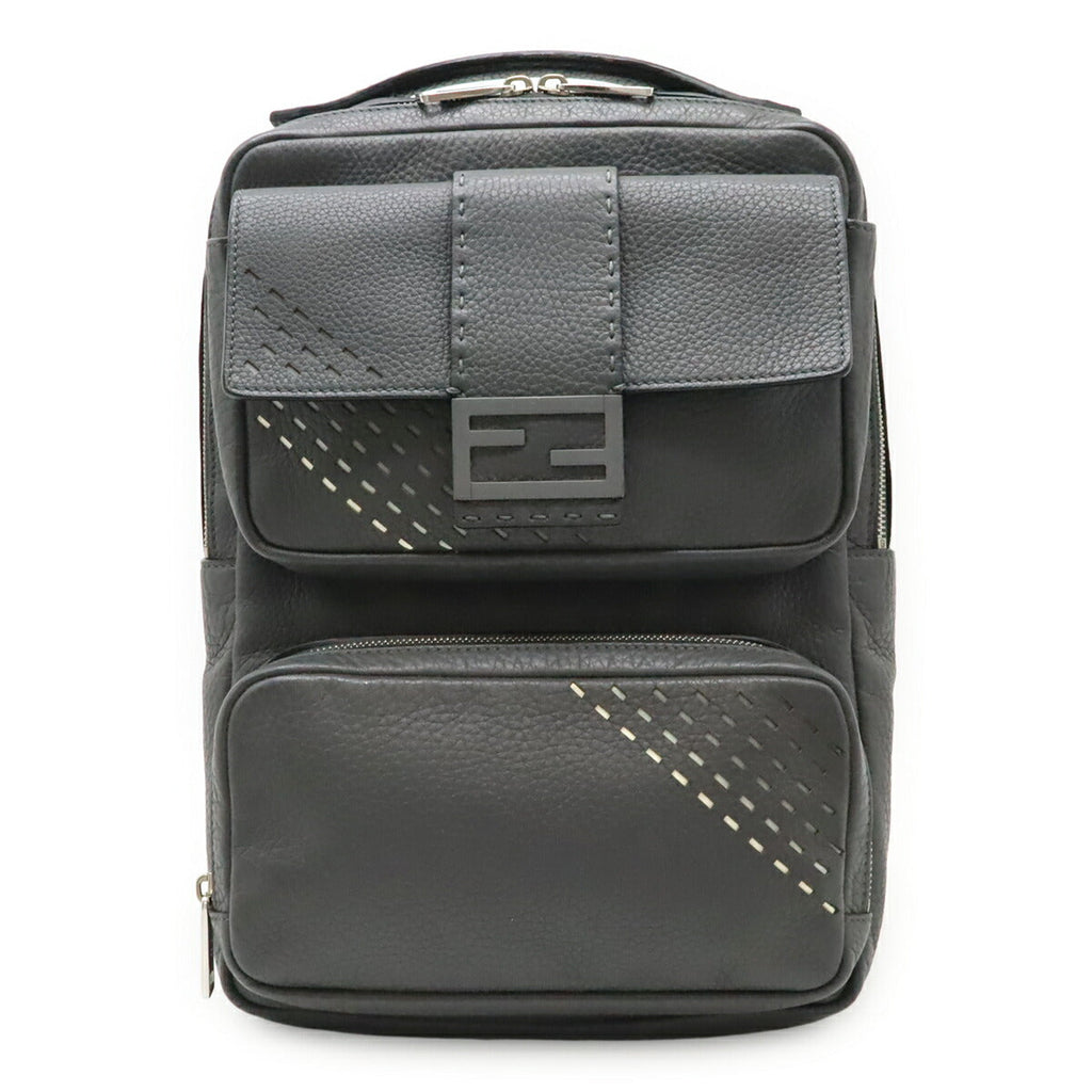 Fendi Selleria FF logo Leather Backpack
