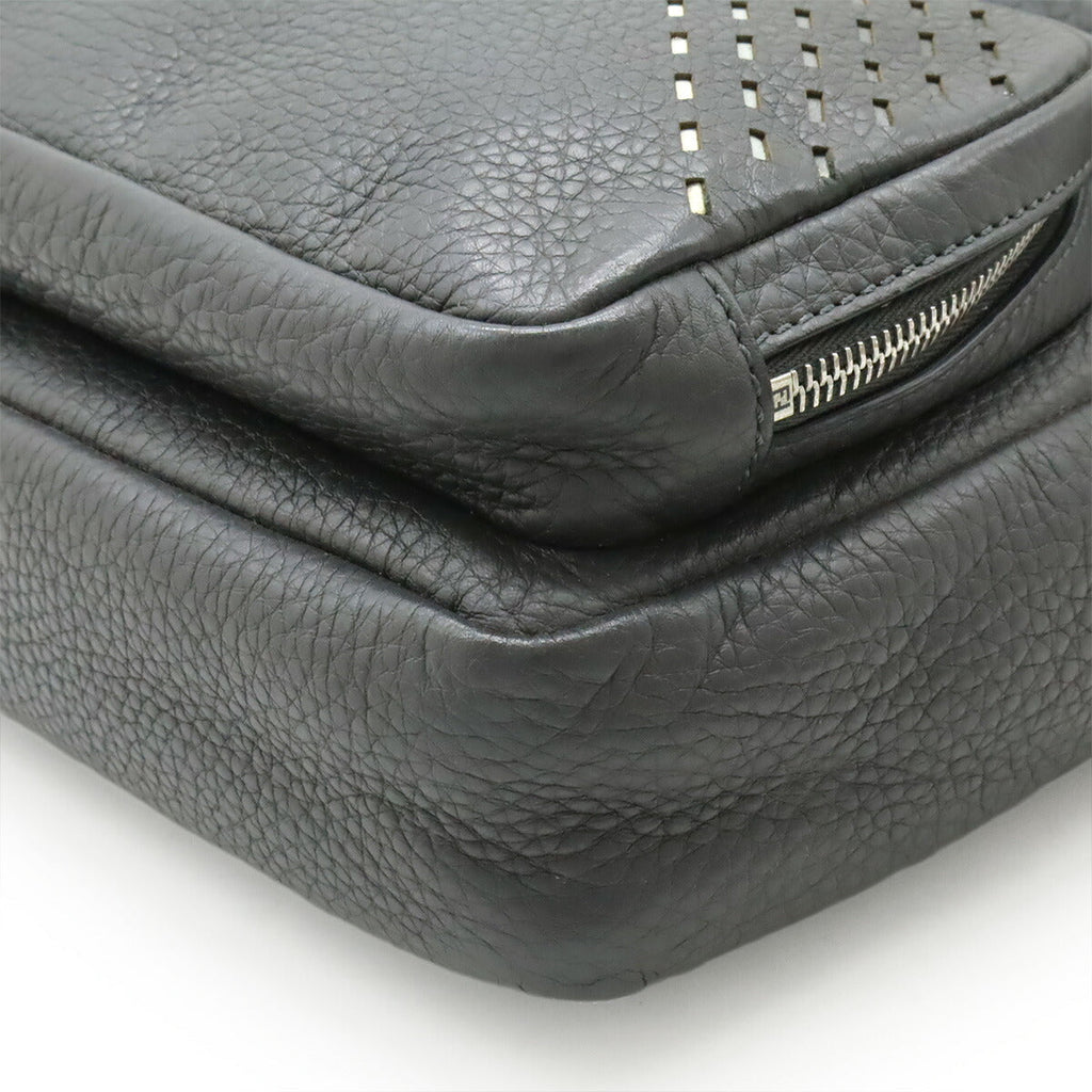 Fendi Selleria FF logo Leather Backpack