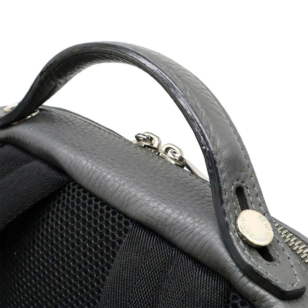 Fendi Selleria FF logo Leather Backpack