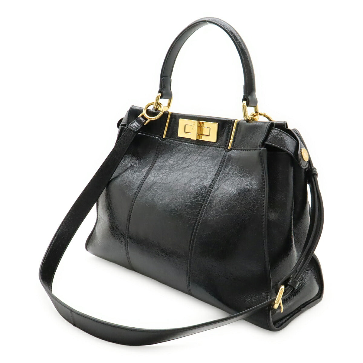 Fendi Peekaboo Leather 2way Bag