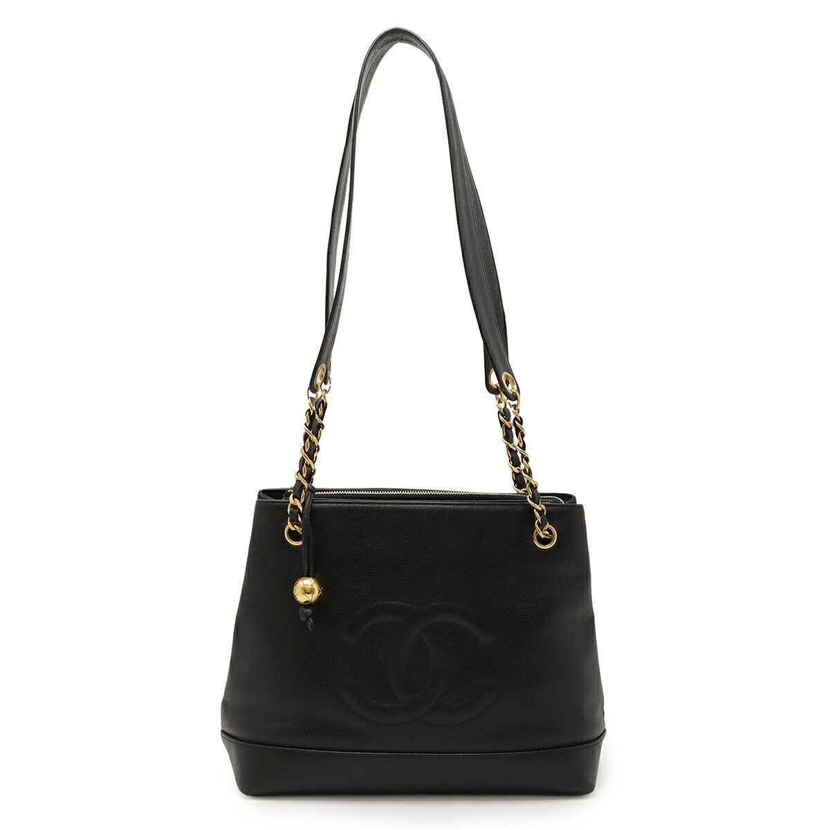 Chanel Coco Mark Caviar Leather 2way Tote Bag