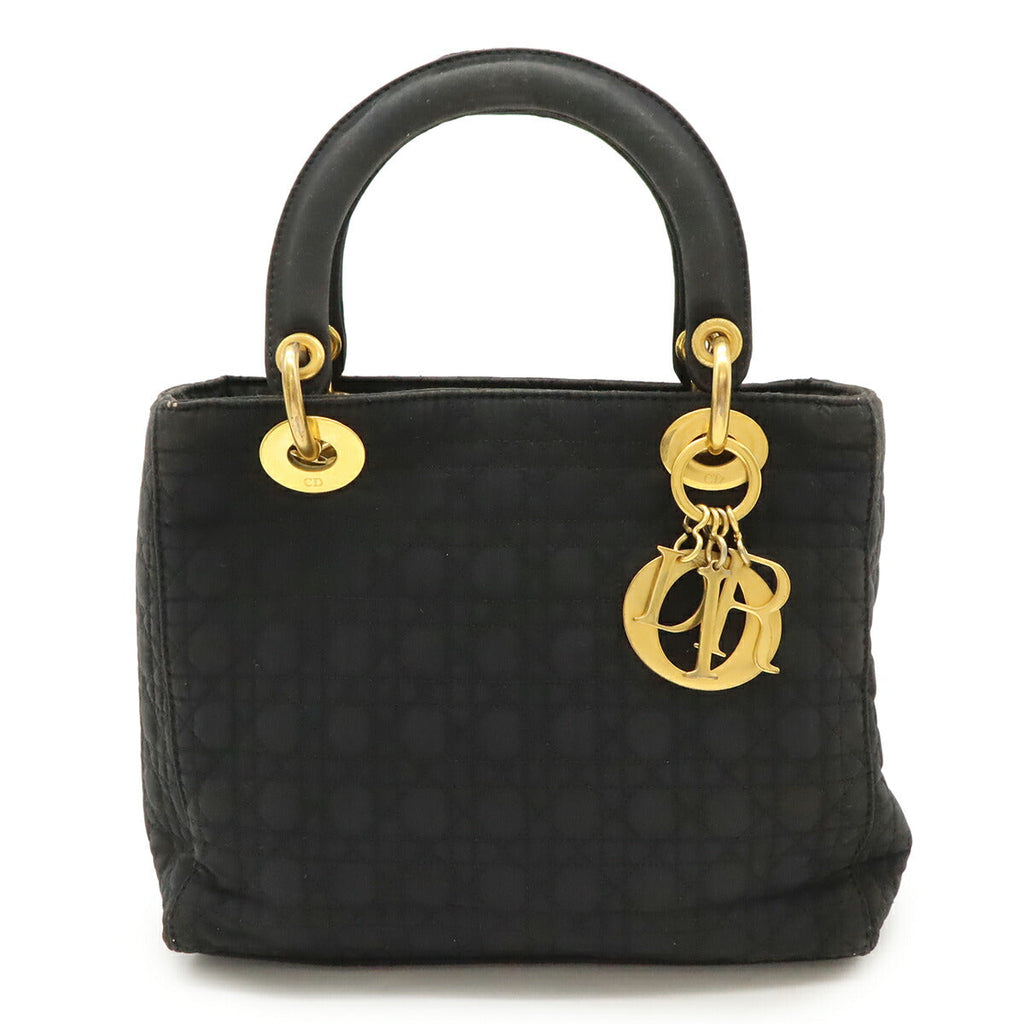 Christian Dior Lady Dior Cannage Nylon Handbag